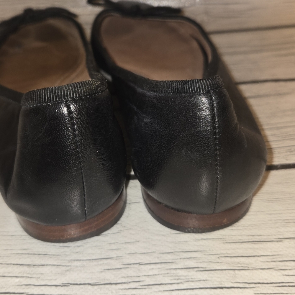 CELINE Paris Black Leather Ballet Flats | Made in Italy | Women’s EU 36 - Picture 7 of 14